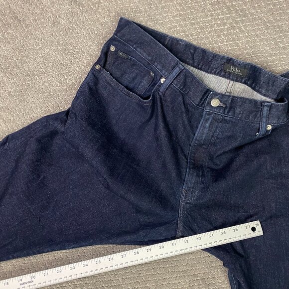 Polo Ralph Lauren Hampton Relaxed Straight Jeans Men's 40 x 32 Blue Stretch NWOT - Picture 14 of 15